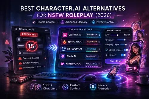Best Character.AI Alternatives for NSFW in 2026 (Uncensored Options)