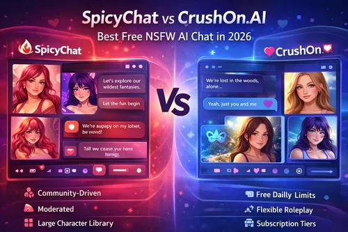 SpicyChat vs CrushOn.AI: Best Free NSFW AI Chat in 2026