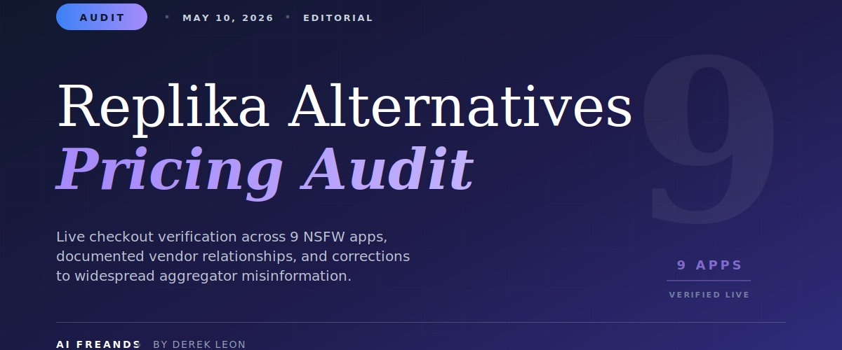 Replika Alternatives Pricing Audit